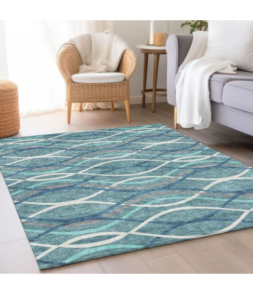 Addison Chantille ACN757-Teal 8 ft. X 10 ft. Rectangle Rug