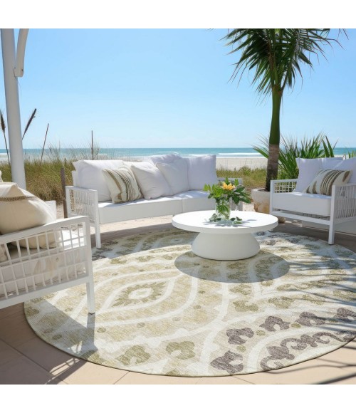 Addison Chantille ACN761-Beige 8 ft. X 8 ft. Round Rug