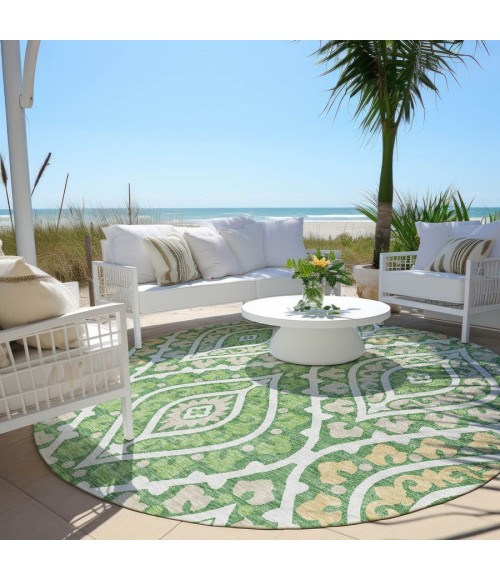 Addison Chantille ACN761-Green 8 ft. X 8 ft. Round Rug