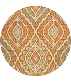 Addison Chantille ACN761-Orange 8 ft. X 8 ft. Round Rug