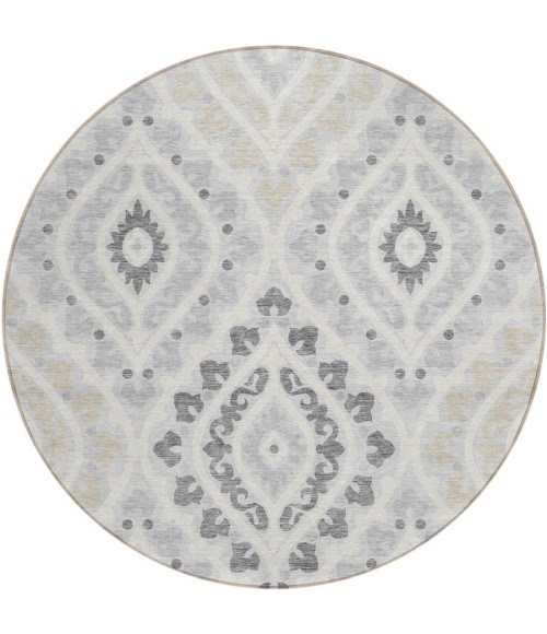 Addison Chantille ACN761-Silver 8 ft. X 8 ft. Round Rug