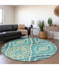 Addison Chantille ACN761-Teal 8 ft. X 8 ft. Round Rug