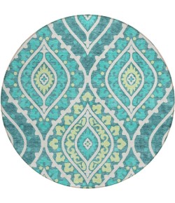 Addison Chantille ACN761-Teal 8 ft. X 8 ft. Round Rug