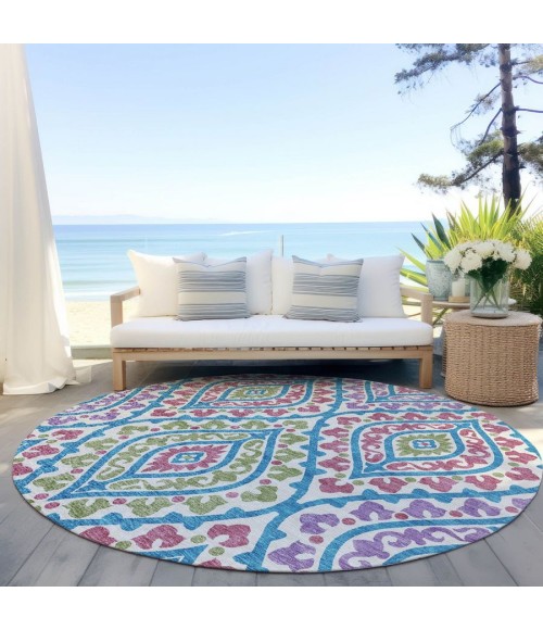 Addison Chantille ACN761-White 8 ft. X 8 ft. Round Rug
