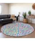 Addison Chantille ACN761-White 8 ft. X 8 ft. Round Rug