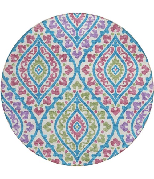 Addison Chantille ACN761-White 8 ft. X 8 ft. Round Rug