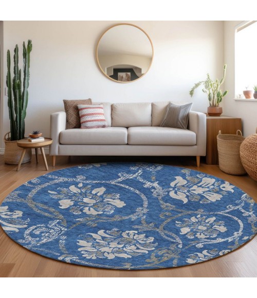 Addison Chantille ACN762-Blue 8 ft. X 8 ft. Round Rug