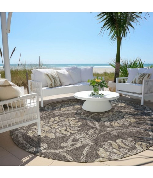 Addison Chantille ACN762-Brown 8 ft. X 8 ft. Round Rug