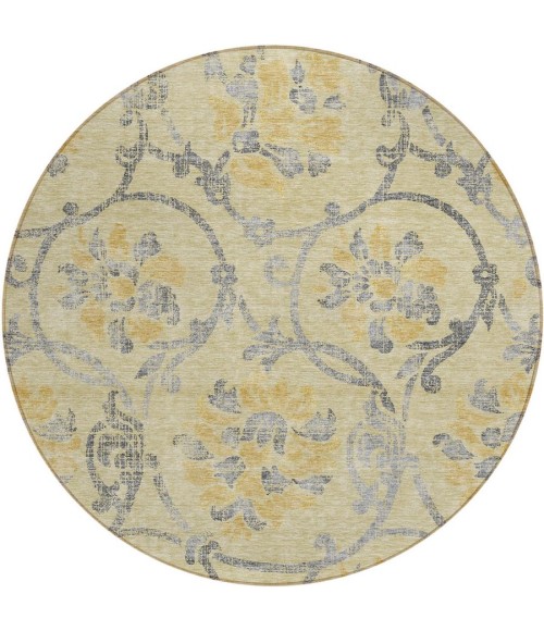 Addison Chantille ACN762-Gold 8 ft. X 8 ft. Round Rug