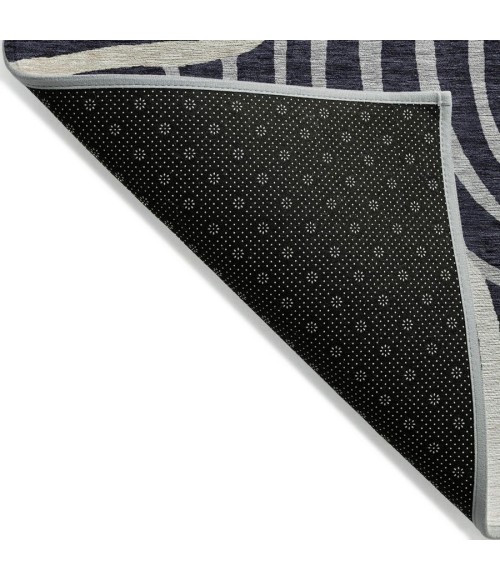 Addison Chantille ACN765-Black 8 ft. X 8 ft. Round Rug