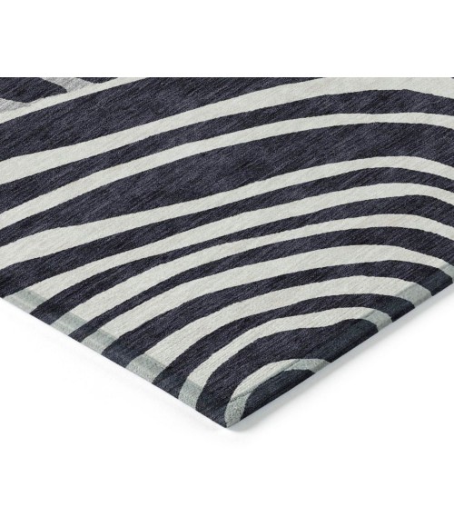Addison Chantille ACN765-Black 8 ft. X 8 ft. Round Rug