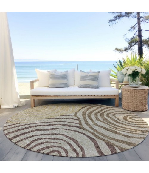 Addison Chantille ACN765-Brown 8 ft. X 8 ft. Round Rug