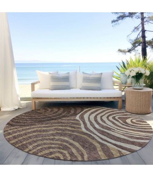 Addison Chantille ACN765-Fudge 8 ft. X 8 ft. Round Rug