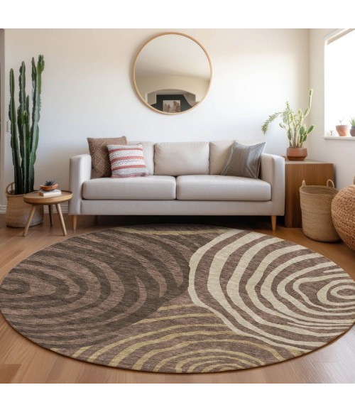 Addison Chantille ACN765-Fudge 8 ft. X 8 ft. Round Rug