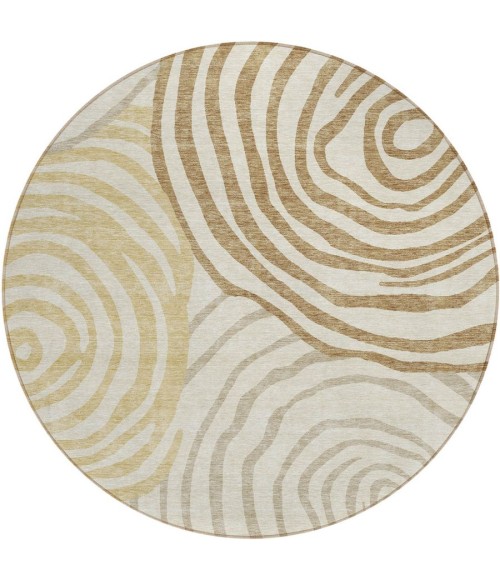 Addison Chantille ACN765-Gold 8 ft. X 8 ft. Round Rug