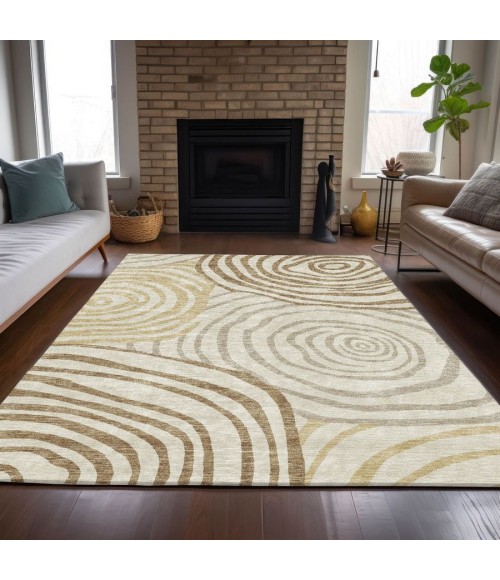 Addison Chantille Rug ACN765-Gold 9 ft. X 12 ft. Rectangle - Rugs Town Addison Chantille ACN765-Gold 9 ft. X 12 ft. Rectangle Rug