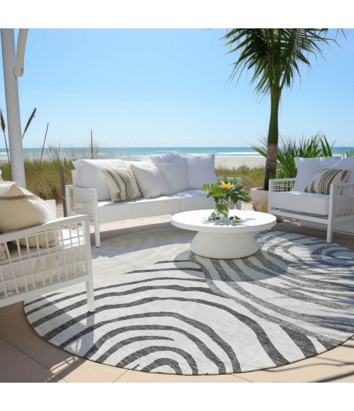 Addison Chantille ACN765-Gray 8 ft. X 8 ft. Round Rug
