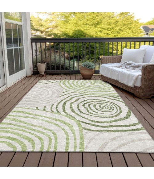 Addison Chantille Rug ACN765-Green 10 ft. X 14 ft. Rectangle - Rugs Town Addison Chantille ACN765-Green 10 ft. X 14 ft. Rectangle Rug