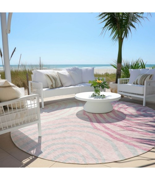 Addison Chantille ACN765-Pink 8 ft. X 8 ft. Round Rug