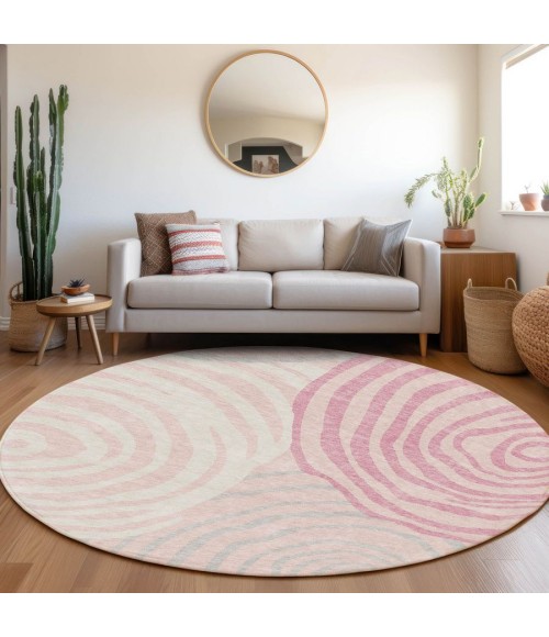 Addison Chantille ACN765-Pink 8 ft. X 8 ft. Round Rug