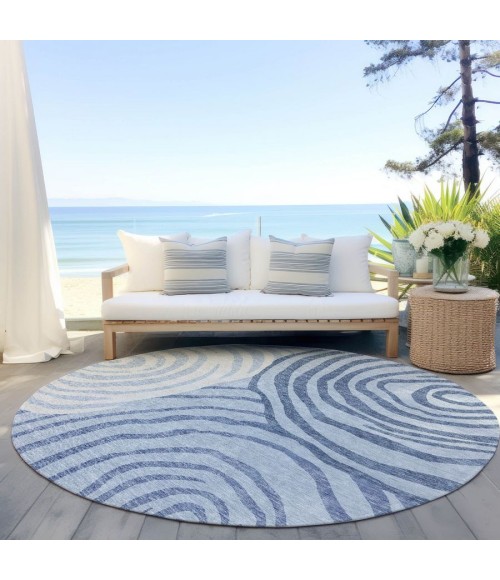 Addison Chantille ACN765-Sky 8 ft. X 8 ft. Round Rug