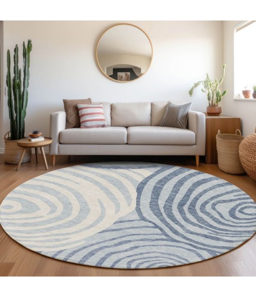 Addison Chantille ACN765-Sky 8 ft. X 8 ft. Round Rug