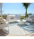 Addison Chantille ACN765-Teal 8 ft. X 8 ft. Round Rug