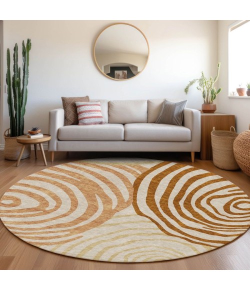Addison Chantille ACN765-Terracotta 8 ft. X 8 ft. Round Rug