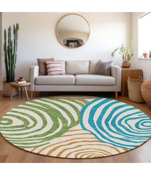 Addison Chantille ACN765-White 8 ft. X 8 ft. Round Rug
