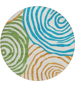Addison Chantille ACN765-White 8 ft. X 8 ft. Round Rug