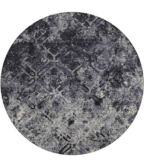 Addison Chantille ACN768-Black 8 ft. X 8 ft. Round Rug