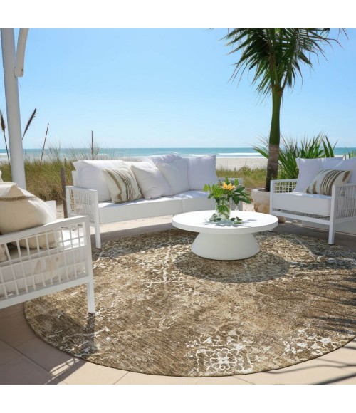 Addison Chantille ACN769-Brown 8 ft. X 8 ft. Round Rug