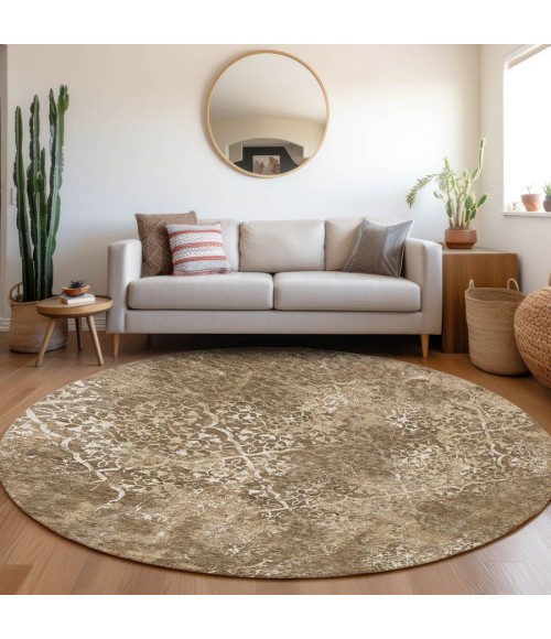 Addison Chantille ACN769-Brown 8 ft. X 8 ft. Round Rug