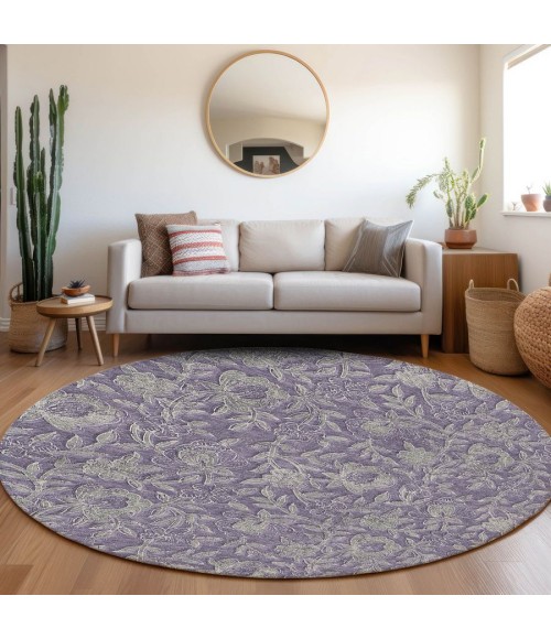 Addison Chantille ACN771-Eggplant 8 ft. X 8 ft. Round Rug