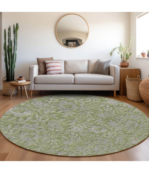 Addison Chantille ACN771-Olive 8 ft. X 8 ft. Round Rug