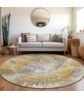 Addison Chantille ACN773-Gold 8 ft. X 8 ft. Round Rug