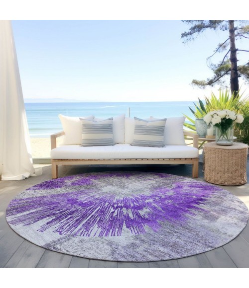 Addison Chantille ACN773-Purple 8 ft. X 8 ft. Round Rug