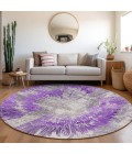 Addison Chantille ACN773-Purple 8 ft. X 8 ft. Round Rug