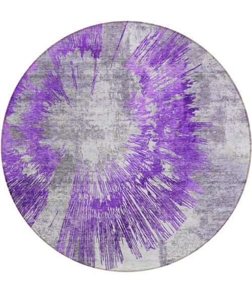 Addison Chantille ACN773-Purple 8 ft. X 8 ft. Round Rug