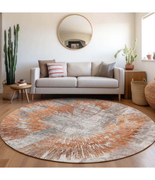 Addison Chantille ACN773-Terracotta 8 ft. X 8 ft. Round Rug