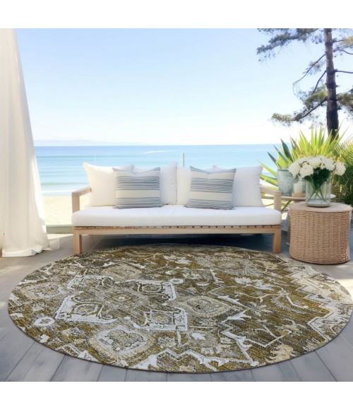 Addison Chantille ACN774-Brown 8 ft. X 8 ft. Round Rug