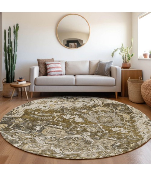 Addison Chantille ACN774-Brown 8 ft. X 8 ft. Round Rug