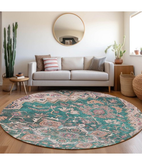 Addison Chantille ACN774-Emerald 8 ft. X 8 ft. Round Rug