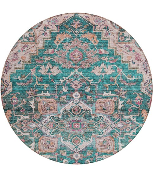 Addison Chantille ACN774-Emerald 8 ft. X 8 ft. Round Rug
