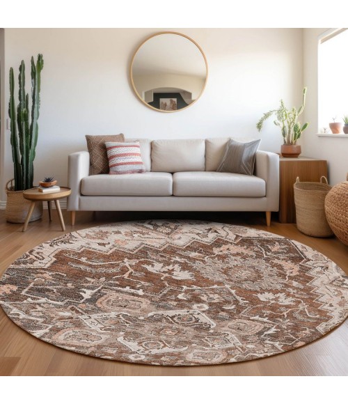 Addison Chantille ACN774-Terracotta 8 ft. X 8 ft. Round Rug