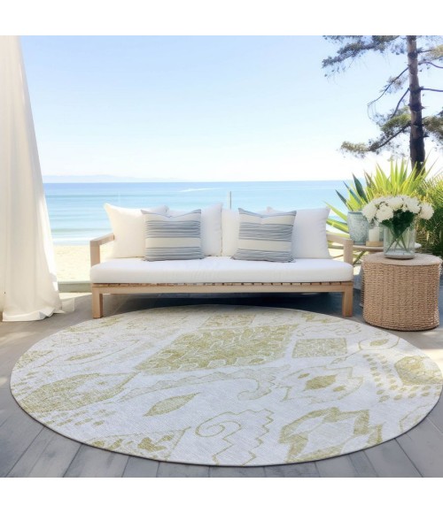 Addison Chantille ACN776-Beige 8 ft. X 8 ft. Round Rug