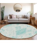 Addison Chantille ACN776-Teal 8 ft. X 8 ft. Round Rug