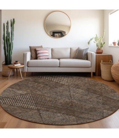Addison Chantille ACN777-Brown 8 ft. X 8 ft. Round Rug