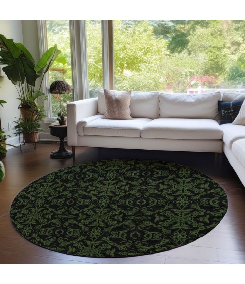 Addison Chantille ACN785-Olive 8 ft. X 8 ft. Round Rug
