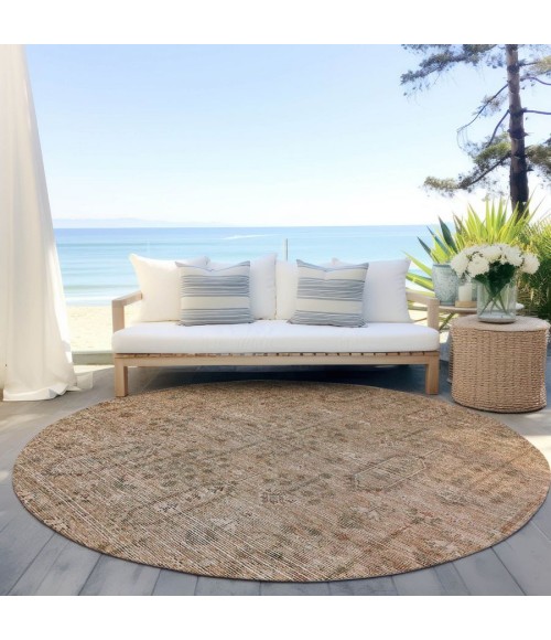 Addison Chantille ACN790-Terracotta 8 ft. X 8 ft. Round Rug